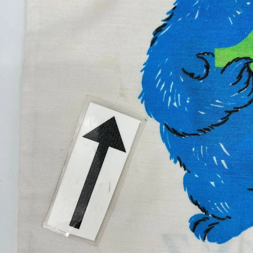 Vintage Stevens Sesame Street ABC'S Muppets Twin Fitted Sheet and 1 Pillowcase